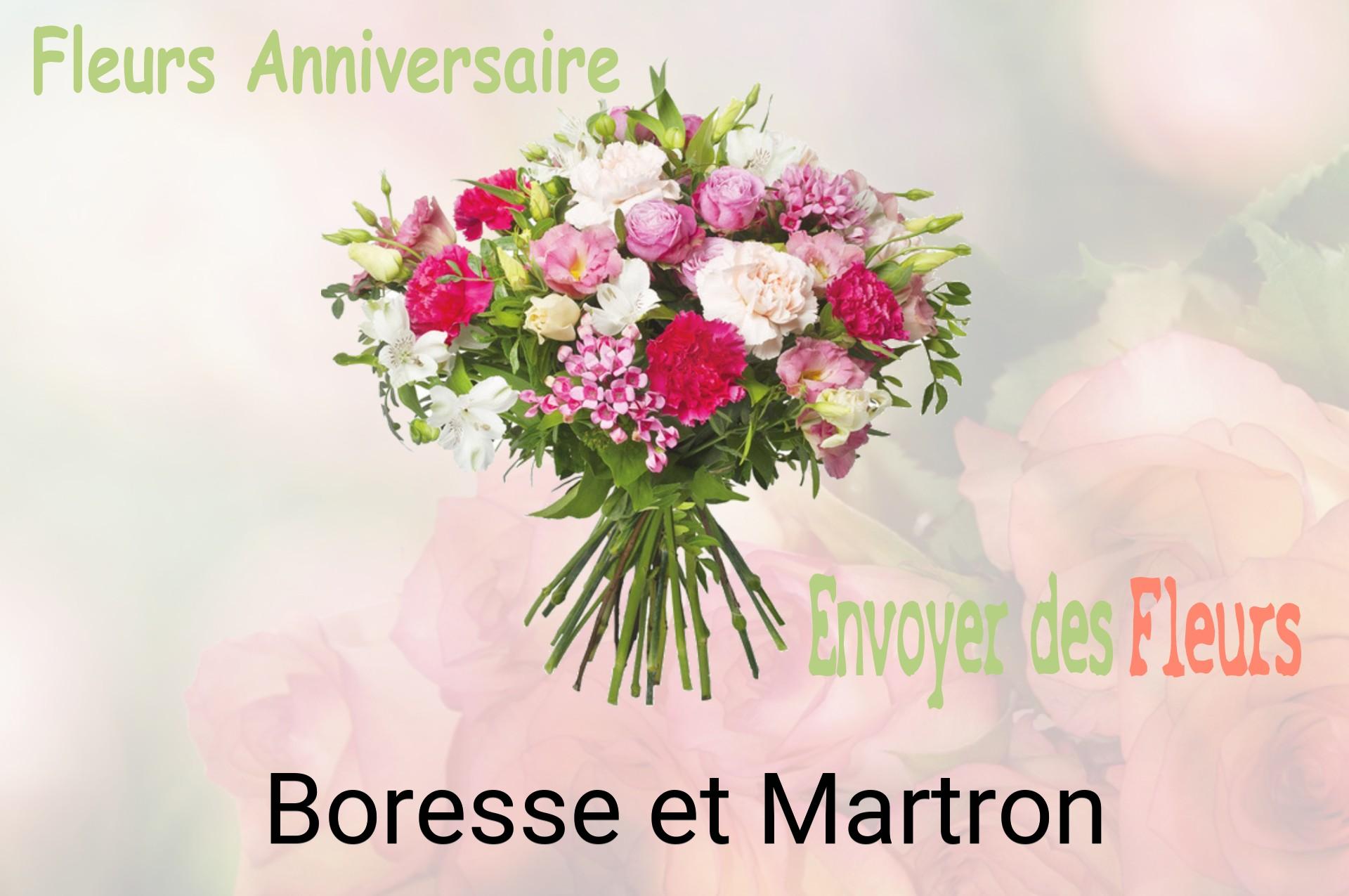 Bouquet de fleurs d’anniversaire livré à Boresse-et-Martron